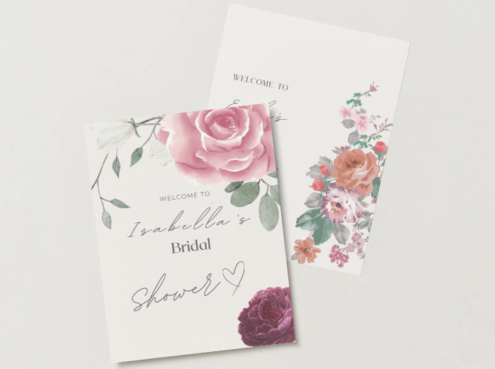 Editable Bridal Shower Invitation Template – Boho Floral | Instant Download | Canva Invitation PDF