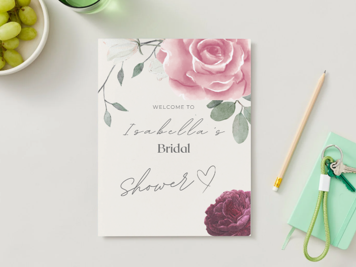 Editable Bridal Shower Invitation Template – Boho Floral | Instant Download | Canva Invitation PDF